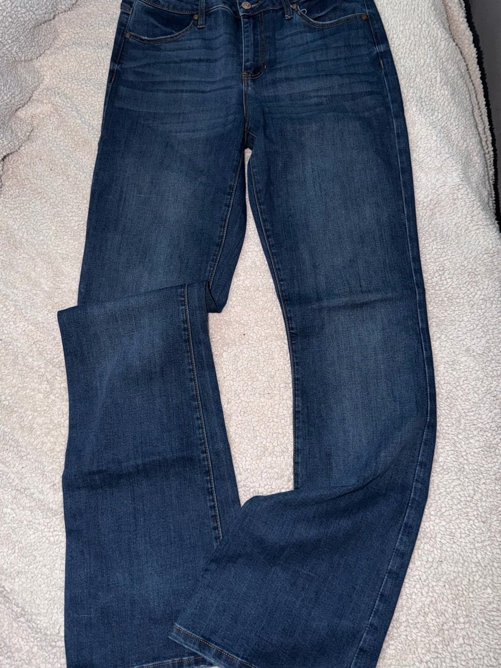 Fashion Nova Dark Blue Straight Leg Jeans